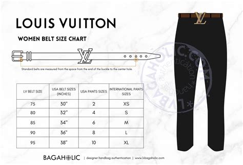 lv belt size chart|louis vuitton belt sizes chart.